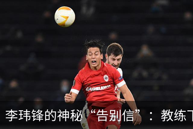 李玮锋的神秘“告别信”：教练下课背后的戏码